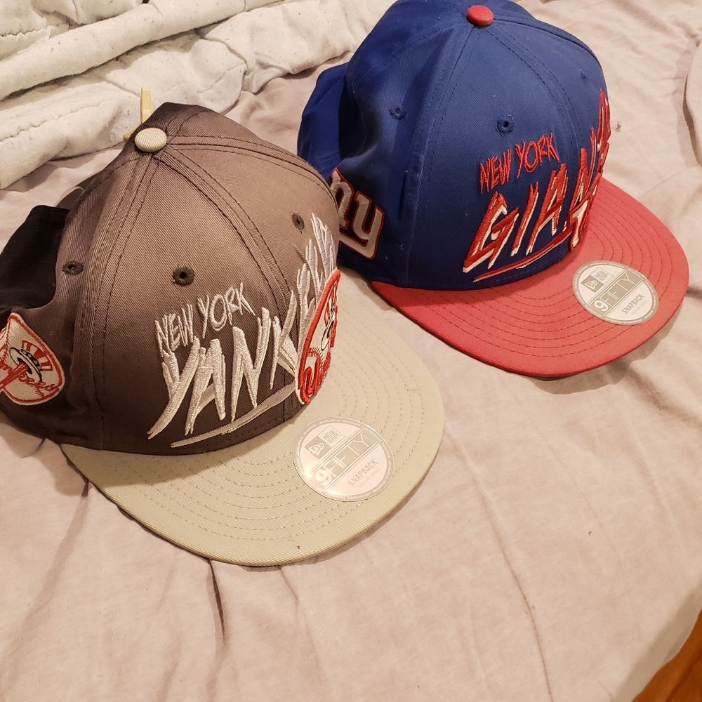 NYG and NYY Hats